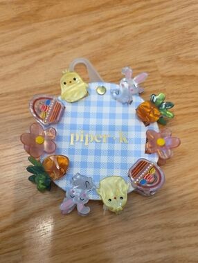 piper + k Kids Easter Bunny & Chick Hair Clip Set - Yellow & Pink